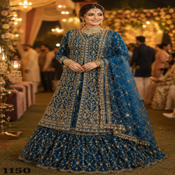 Premium Indo-Western Farsi Lehenga Choli Set